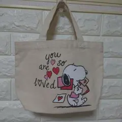 スヌーピーのミニトートバッグ