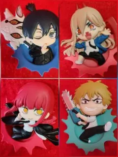 チェンソーマン　デンジ パワー マキマ ぶちマス　早川アキ　レリーフフィギュア