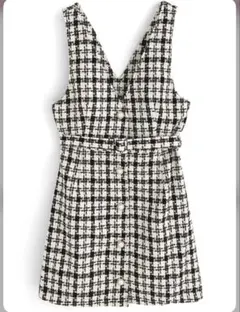 GRL ベルト付きツイードジャンスカ