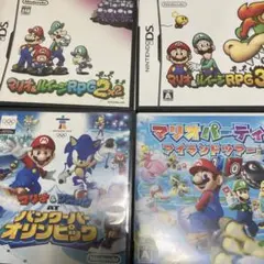 3DSソフトDSソフト4本まとめ売り　マリオ&ルイージRPG 3