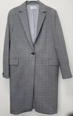 チェスターコート メンズ グレンチェック