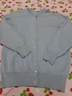 CREASET ライトブルー カーディガン Lサイズ