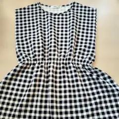 MPS 　キッズ　女の子　チェック柄 ワンピース　チュニック　 140センチのサムネイル