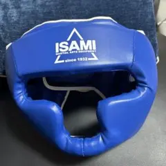 美品ISAMI ボクシング ヘッドギア ブルー