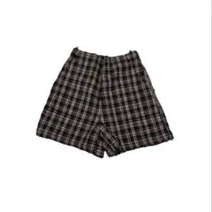 チェック ハーフパンツ