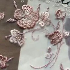 3m ラメ糸　チュールレース *お11-10