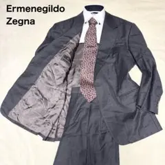 美品　エルメネジルドゼニア　カシミア混　スーツ　セットアップ　グレー　M相当
