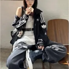 アディダス トラックジャケット XL ブラック トレフォイル