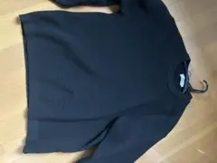 FLASH BLUE ブラックニットセーター M