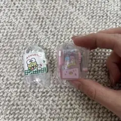 レトロミニチュアチャーム2 ガチャガチャ カプセルトイ　2点セット