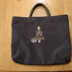 マタノアツコ LA MERISE 刺繍トートバッグ 女の子　ドール　猫　ネコ