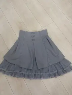 ⭐︎SecretHoney⭐︎シークレットハニーグレーフレアスカート裾レースリボン付のサムネイル