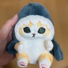 サメ　猫 ぬいぐるみ マスコット　モフサンド　ねこ　サメにゃん　チェーン付きのサムネイル