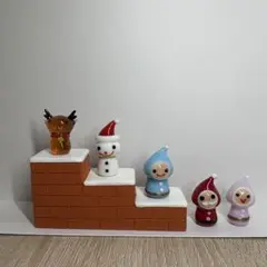 クリスマス　ガラス細工　置物