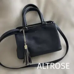 ALTROSE☆ハンド&ショルダー 2WAY バッグ ブラック