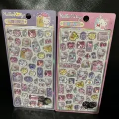 正規品　ハローキティ キャラクター　ボンボンドロップシール2枚