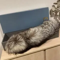 美品 フォックス毛皮　ファー襟巻き