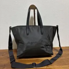 【美品】agnes b アニエスベー 2WAY ショルダーバッグ