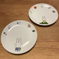 ミッフィー miffy 平皿 19cm 2点セット