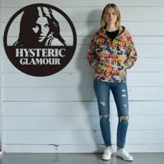 【美品】ヒステリックグラマー　総柄　ジップアップ　パーカー