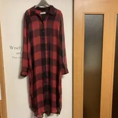 ZARA woman プレミアムデニムコレクションLロングシャツ　羽織り　春夏