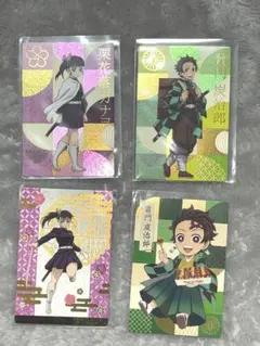 鬼滅の刃　銀だこカード　竈門炭治郎　栗花落カナヲ