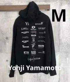 【極美品】ヨウジヤマモト×ニューエラ プルオーバーパーカー ロゴ刺繍 黒 XL yohji yamamoto - pour homme × NEW ERA Yuuka Asakura DRAWING