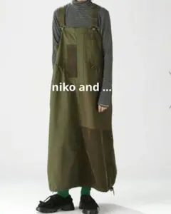☆お値下げ☆niko and ... パッチワークサロペット Lサイズ