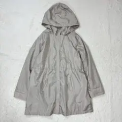 スプリングコート◆アウター(3L)フード付き 大きいサイズ ドロスト 2way