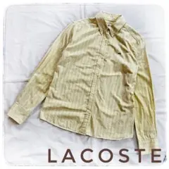 LACOSTE ラコステ 長袖 シャツ ストライプ 長袖シャツ コットン