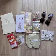 結婚式小物セット(レターセット、プチ袋、風船ほか)