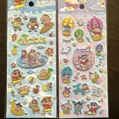 クレヨンしんちゃん　キャラクター　ウォーターシール　ぷっくりシール　立体