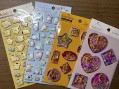 ディズニー　ウォーターシール　サンリオ　ぷくっとシール　まとめ4点セット