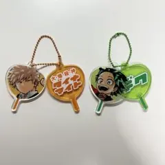 僕のヒーローアカデミア うちわキーホルダー 爆豪勝己 緑谷出久