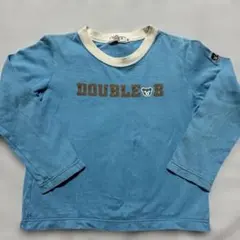 お値下げ中　ミキハウス　DOUBLE.B ブルー長袖カットソー100サイズ