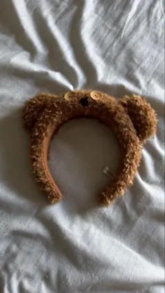 クマ耳付きカチューシャ ブラウン