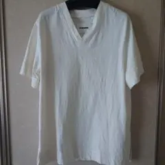JIL SANDER ホワイト Vネック Tシャツ