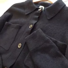 【未使用】green label relaxing ニット カーディガン 黒