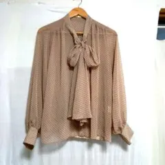 helter-skelterヘルタースケルター　ドットシースルーブラウス