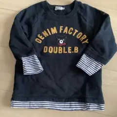 DOUBLE.B トレーナー 100cm 黒