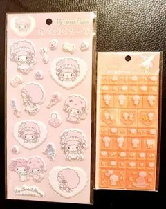 ♡マイスウィートピアノ♡ ぷくぷくシール タイルシール 2枚セット サンリオ