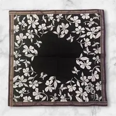 ANNA SUI ハンカチ 花柄 蝶々 ブラックのサムネイル