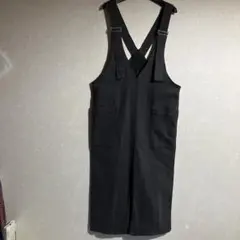 【最終値下げ】antiquaブラックデニムサロペットヴィンテージブラック