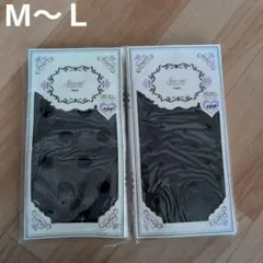 新品　ドット柄20デニールタイツ M~Lサイズ 2個セット