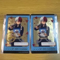 ヒロアカ　ナムコ　特典　クリアイラストシート　カード　箔押し　レア　轟 焦凍