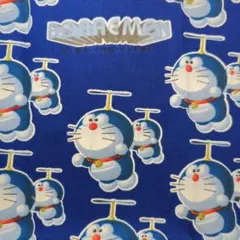 週末セール【希少・平成レトロ】ドラえもん 生地 オックス 65cm x 51cm