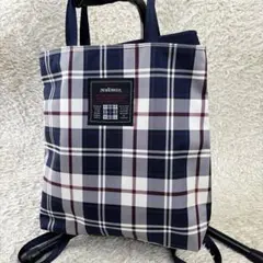 【美品】NEWYORKER ニューヨーカー 2way チェック　リュックのサムネイル