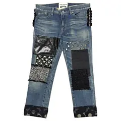 16AW ジュンヤワタナベ スタッズ パッチワーク デニム XSのサムネイル