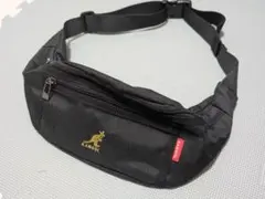 KANGOL ボディバッグ / ウエストバック 黒のサムネイル