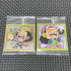 ワンピース　大海賊シールウエハース ウソップ　2種